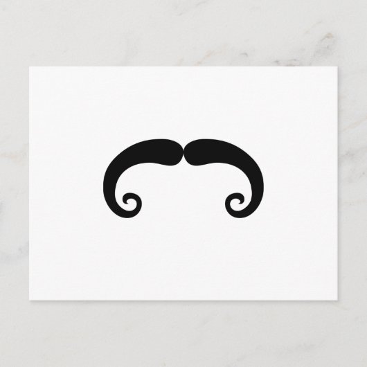 Funny Black Mustache of Mustache Style Briefkaart (Voorkant)