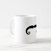 Funny Black Mustache of Mustache Style Koffiemok (Voorkant links)