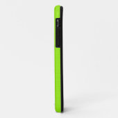 Funny Black Mustache op gele groene achtergrond Case-Mate iPhone Case (Achterkant/links)