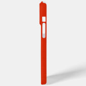 Funny Black Mustache op Oranje rode achtergrond Case-Mate iPhone Case (Achterkant / Links)