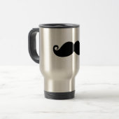 Funny  Black Mustache Reisbeker (Voorkant links)
