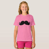 Funny  Black Mustache T-shirt (Voorkant volledig)