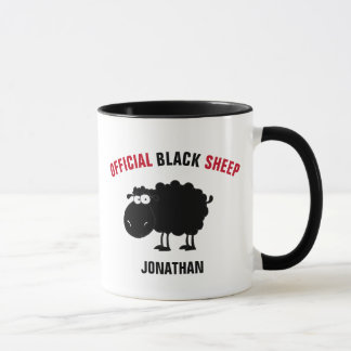 Funny black schaap mok