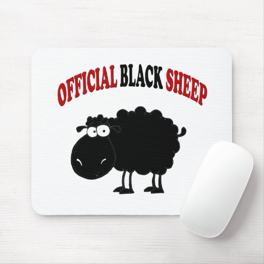 Funny black schaap muismat (Met muis)