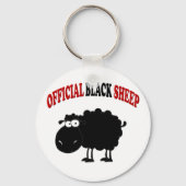 Funny black schaap sleutelhanger (Voorkant)