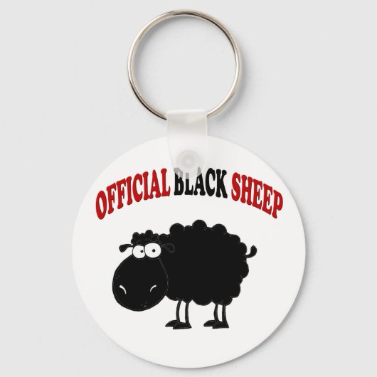Funny black schaap sleutelhanger (Voorkant)