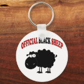 Funny black schaap sleutelhanger (Voorkant)