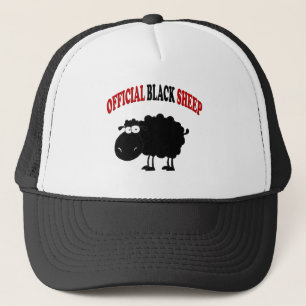 Funny black schaap trucker pet