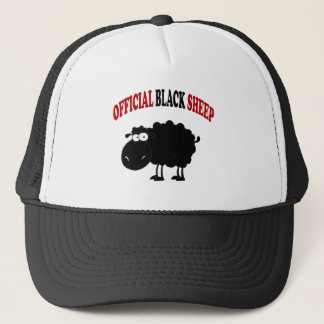 Funny black schaap trucker pet