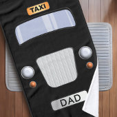 Funny Black Taxi Cab Persoonlijk handdoek