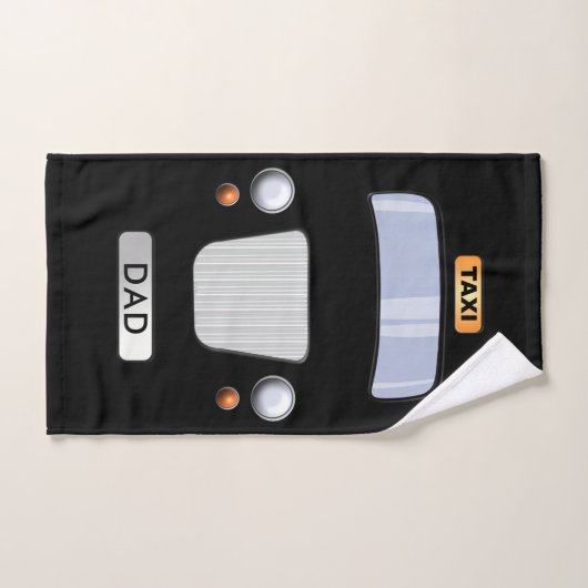 Funny Black Taxi Cab Persoonlijk handdoek (Handdoek)