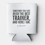 Funny Black Tekst Personal Trainer Gezegde Blikjeskoeler (Voorkant)