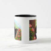 Funny Black Tuxedo Cat Creationarts Mok (Midden)