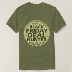 Funny Black Vrijdag Deal Hunter Discount Shoping T-shirt