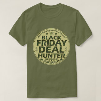 Funny Black Vrijdag Deal Hunter Discount Shoping T-shirt