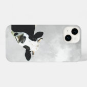 Funny Black White Holstein Koe Boerderij Dier iPhone Hoesje (Achterkant horizontaal)