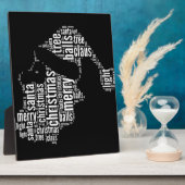 Funny Black White Merry kerstkerstkerstkerstkerstk Fotoplaat (Zijkant)