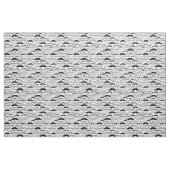 Funny Black & White Mustache Design Stof (Fat Quarter)