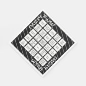 Funny Black White Stripes Party Napkins Servet (Hoek)