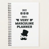 Funny Black & White Zeer Masculine Planner (Voorkant)