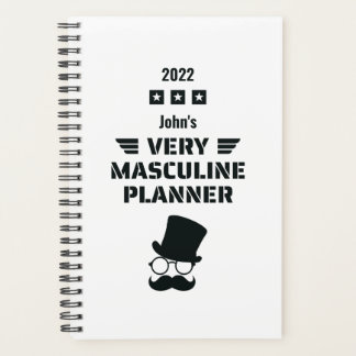 Funny Black & White Zeer Masculine Planner
