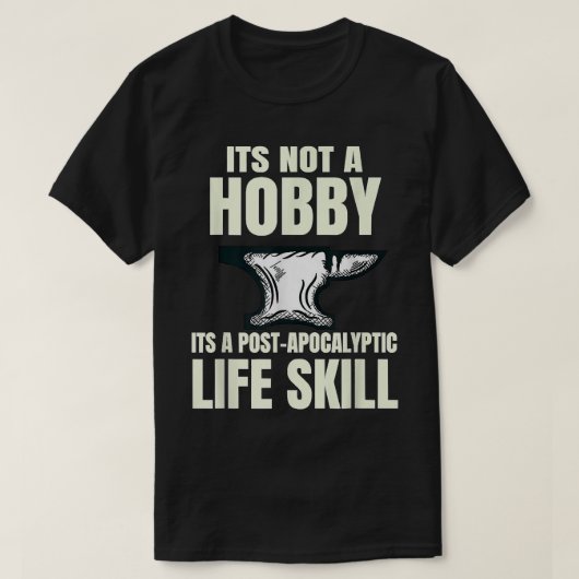 Funny Blacksmith Blacksmithing Forge die het aambe T-shirt (Design voorkant)