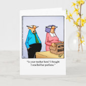 Funny Blank Marriage Humor Wenskaart Kaart (Gele Bloem)