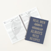Funny Blank Recipe Book Gag Gift for Men Notitieboek (Binnen)