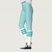 Funny Blauwgroen Team Tube Sock Leggings (Links)