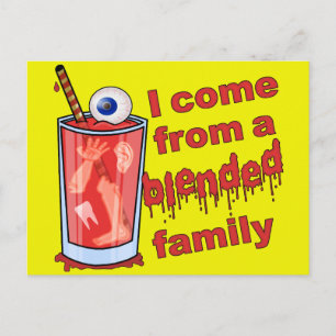 Funny Blended Family Pun Briefkaart