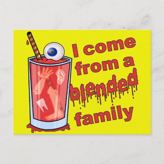 Funny Blended Family Pun Briefkaart (Voorkant)