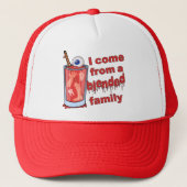 Funny Blended Family Pun Trucker Pet (Voorkant)