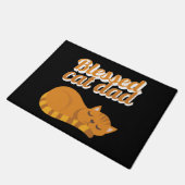 Funny Blessed Cat Dad Oranje Tabby Cat Feline Deurmat (Schuin)