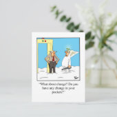 Funny Blessings & Faith Humor Briefkaart (Staand voorkant)