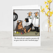 Funny Blijf in contact Wenskaart Kaart (Gele Bloem)