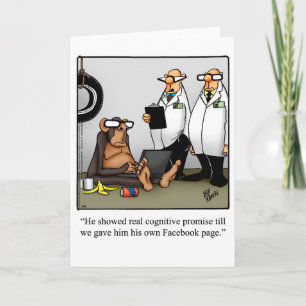 Funny Blijf in contact Wenskaart Kaart