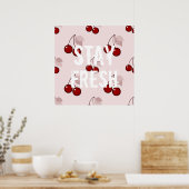 Funny Blijf verse quote slogan hipster humor cherr Poster (Keuken)