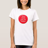 Funny Blind Date Hallo Mannen T-Shirt (Voorkant)
