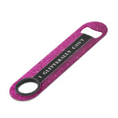Funny Bling Drink Joke Pink Glitter Sparkles Speed Flessenopener (Voorkant Gekanteld)