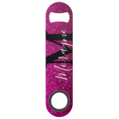 Funny Bling Drink Joke Pink Glitter Sparkles Speed Flessenopener (Achterkant)