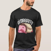 Funny Blobfish Burrito Gift for Fish Lover Mannen T-shirt (Voorkant)
