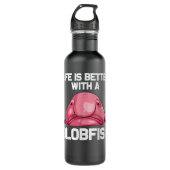 Funny Blobfish Gift for Men Women Zee Dierenvriend Waterfles (Voorkant)