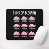 Funny Blobfish Gift Girls booys Underwater Blobfis Muismat (Met muis)