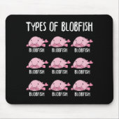 Funny Blobfish Gift Girls booys Underwater Blobfis Muismat (Voorkant)