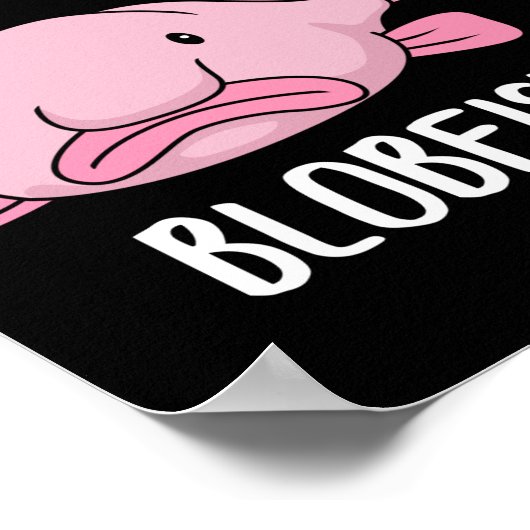 Funny Blobfish Gift Girls booys Underwater Blobfis Poster (Hoek)