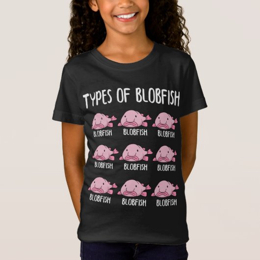 Funny Blobfish Gift Girls booys Underwater Blobfis T-shirt (Voorkant)