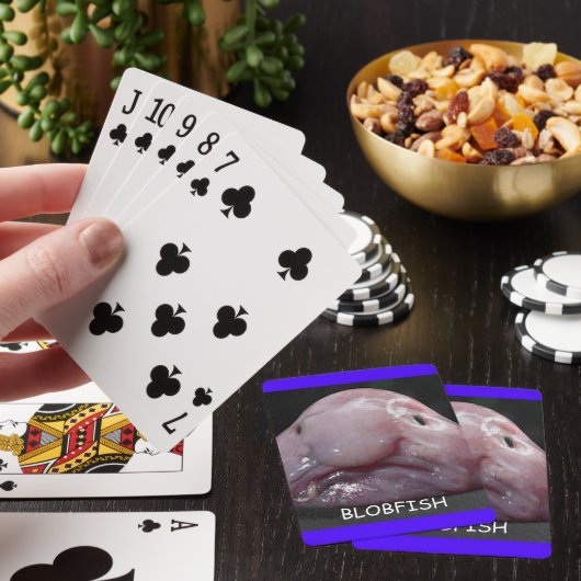 Funny Blobfish Ugly Fish Play Cards Speelkaarten (Insitu)
