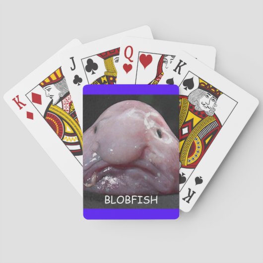 Funny Blobfish Ugly Fish Play Cards Speelkaarten (Achterkant)