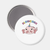Funny Blobfish Unicorn Blobicorn Magneet (Voorkant / Achterkant)
