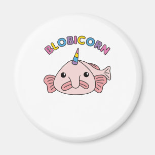 Funny Blobfish Unicorn Blobicorn Magneet